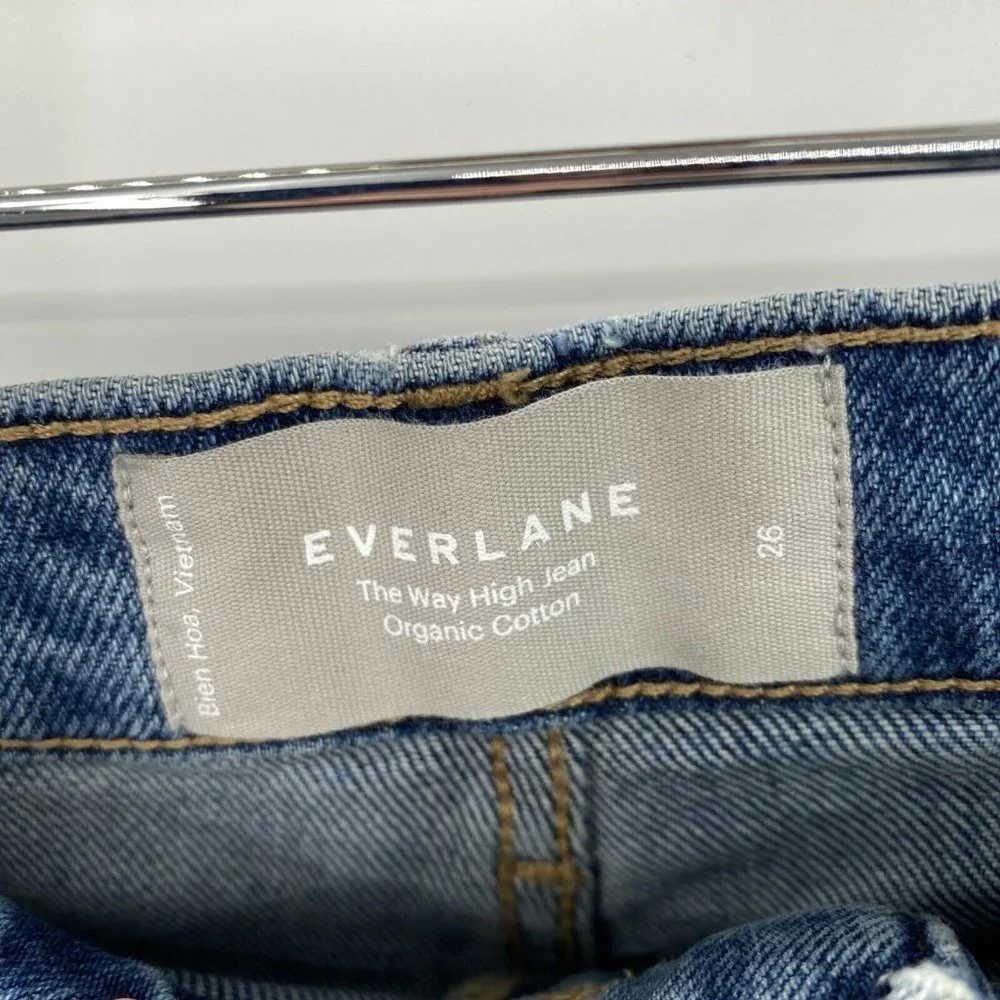 Everlane Women's High Rise Jeans - Blue - Picture 3 of 12